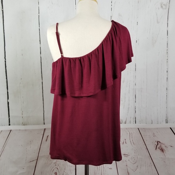 PINK ROSE Women's One-Shoulder Top - Picture 4 of 6